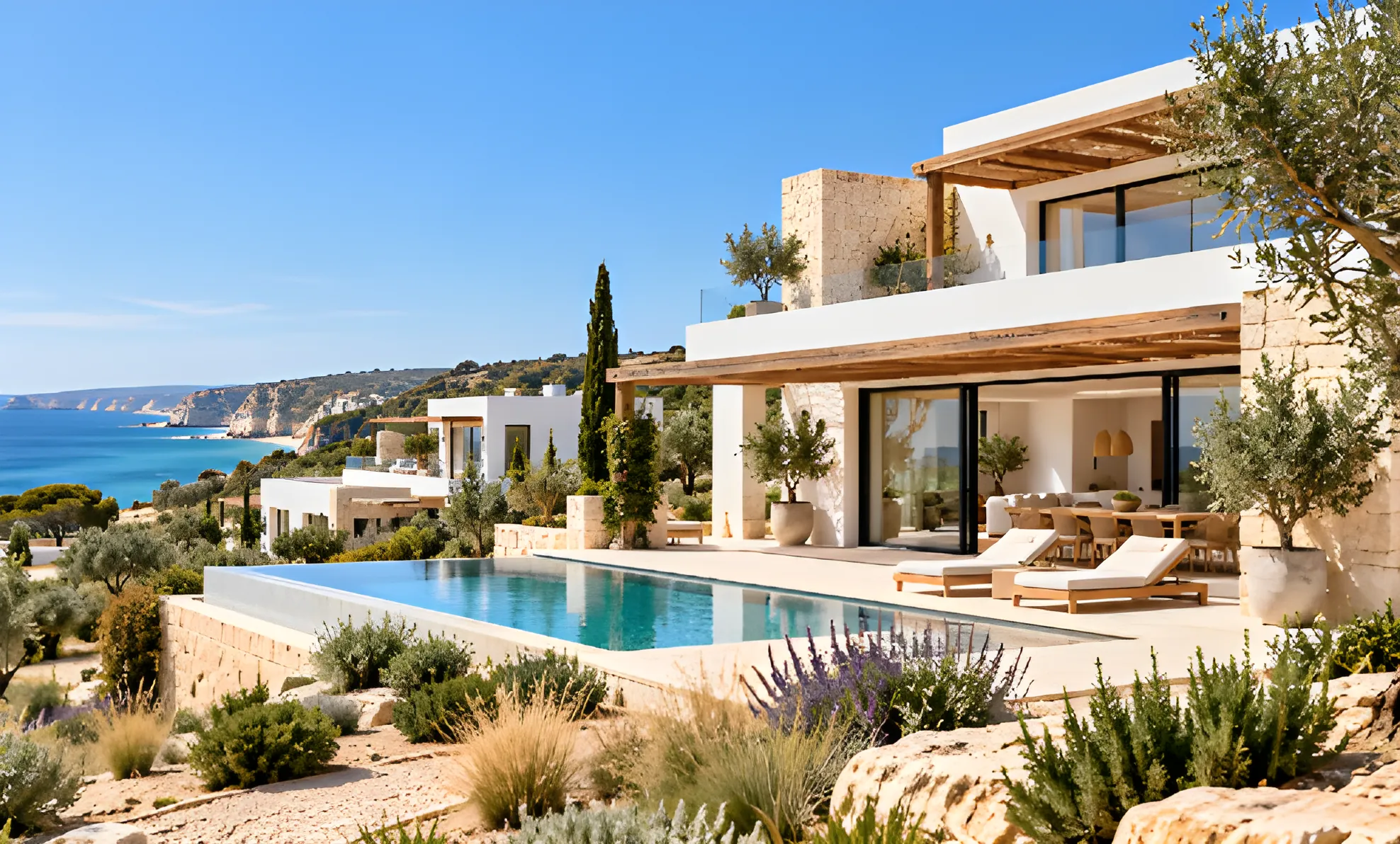 Villa with pool on the Algarve coast
